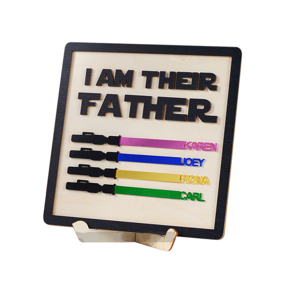 Star War Custom name lightsaber father's day gift