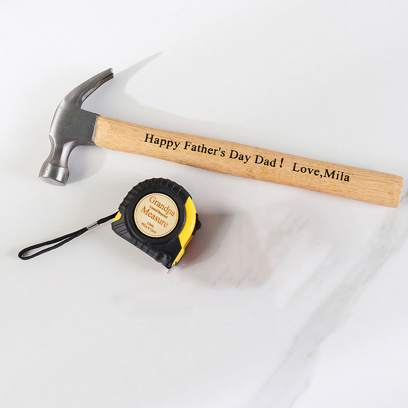 Father's Day Tape Measure Hammer Set