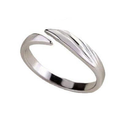 Angel Devil Couple Ring Simple Plain Circle Pair of Rings