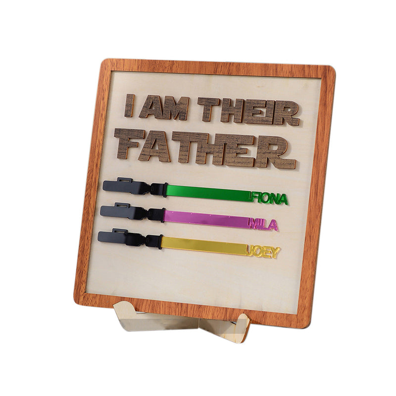 Star War Custom name lightsaber father's day gift