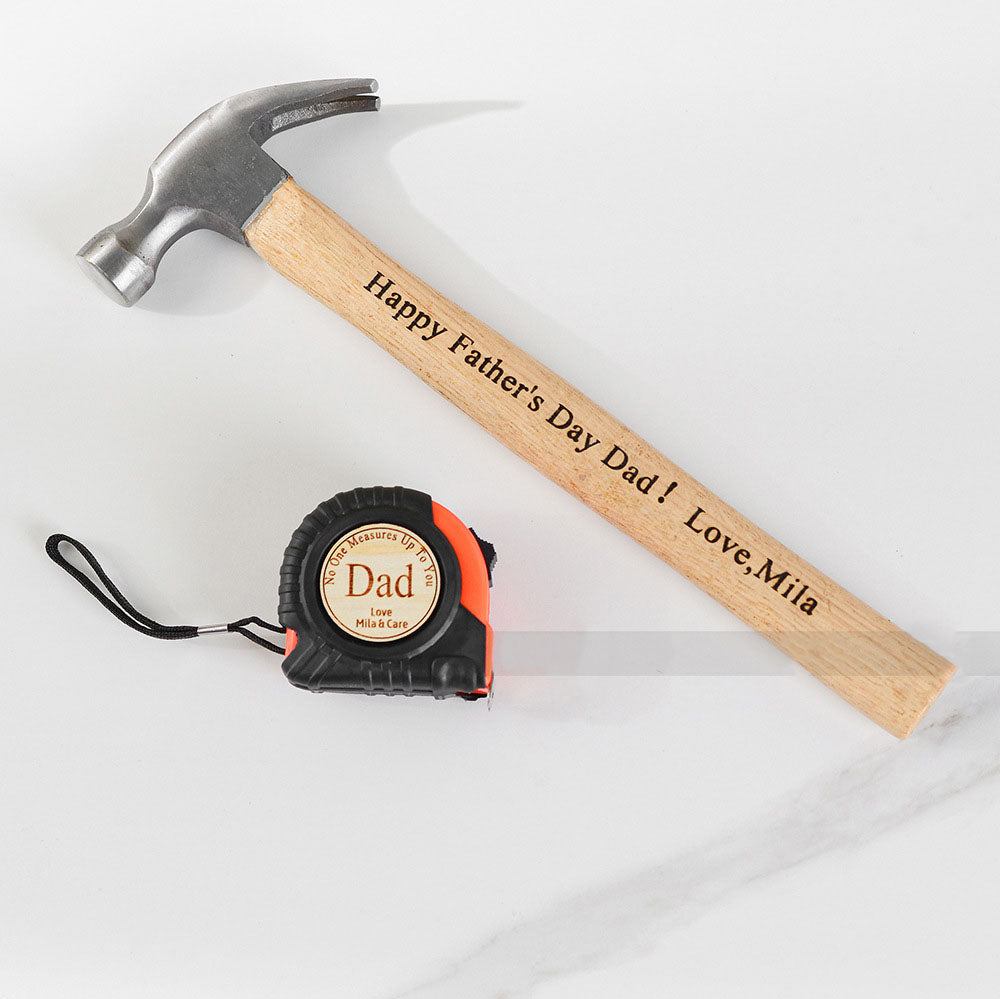 Father's Day Tape Measure Hammer Set