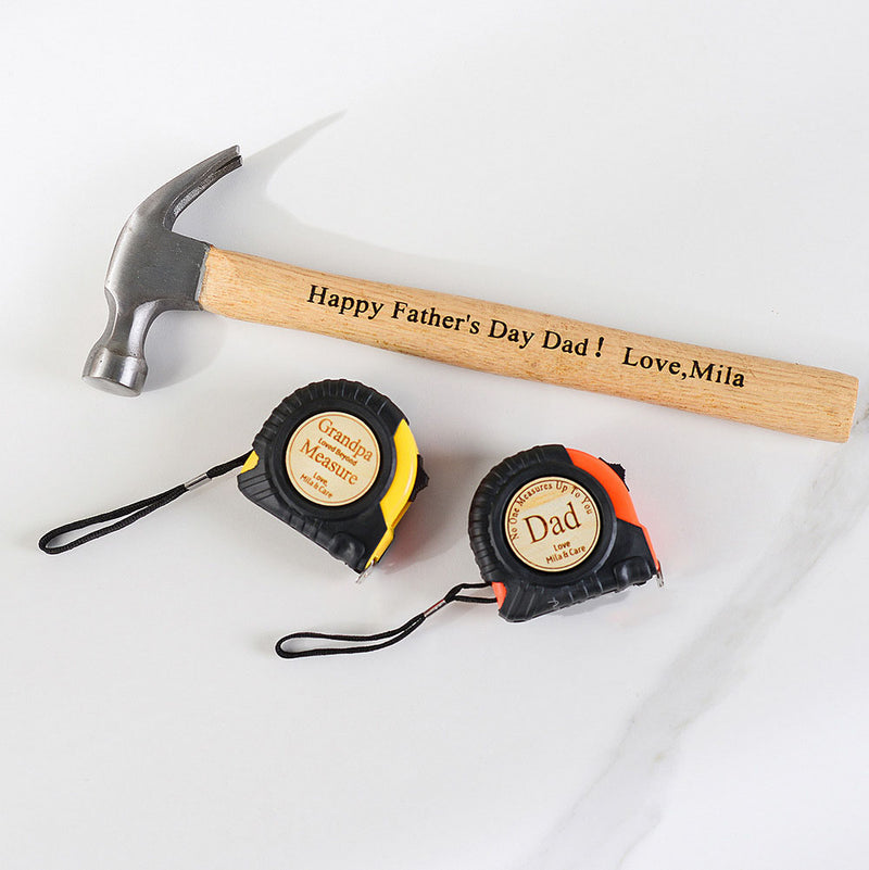 Father's Day Tape Measure Hammer Set