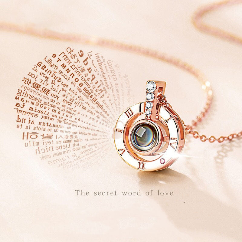 S925 Silver Ferris Wheel Personalized necklace with Your Name or Words